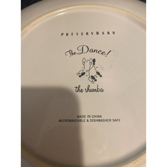 Pottery Barn 10" Lets Dance "Rhumba" Plate - Picture 7 of 7